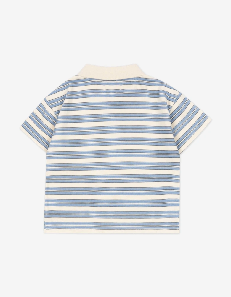 Konges Sløjd Boys Spotty Polo Shirt in Blue
