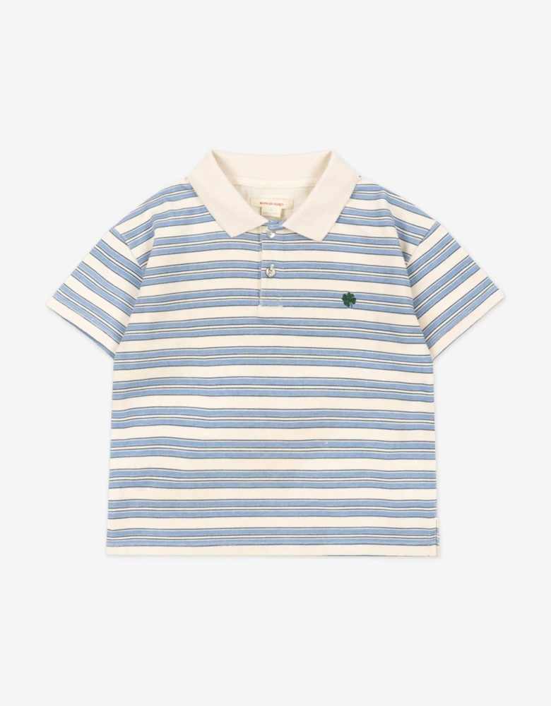 Konges Sløjd Boys Spotty Polo Shirt in Blue