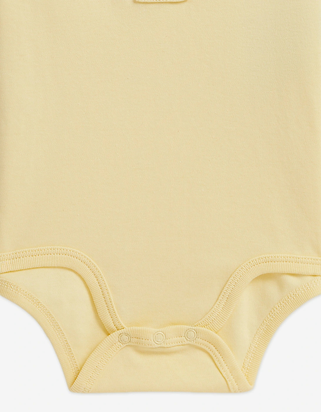 Baby Boys Polo Bodysuit in Yellow