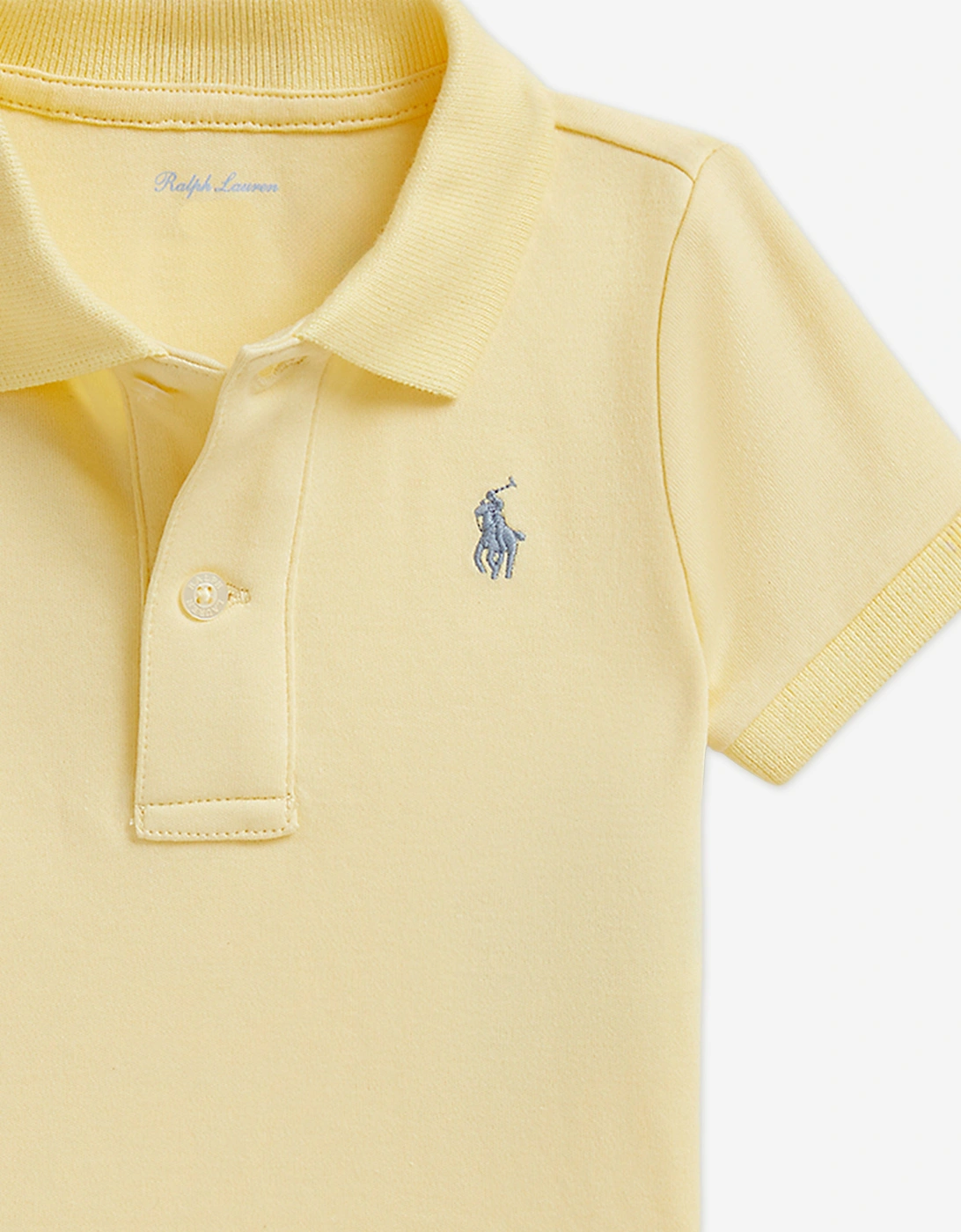 Baby Boys Polo Bodysuit in Yellow
