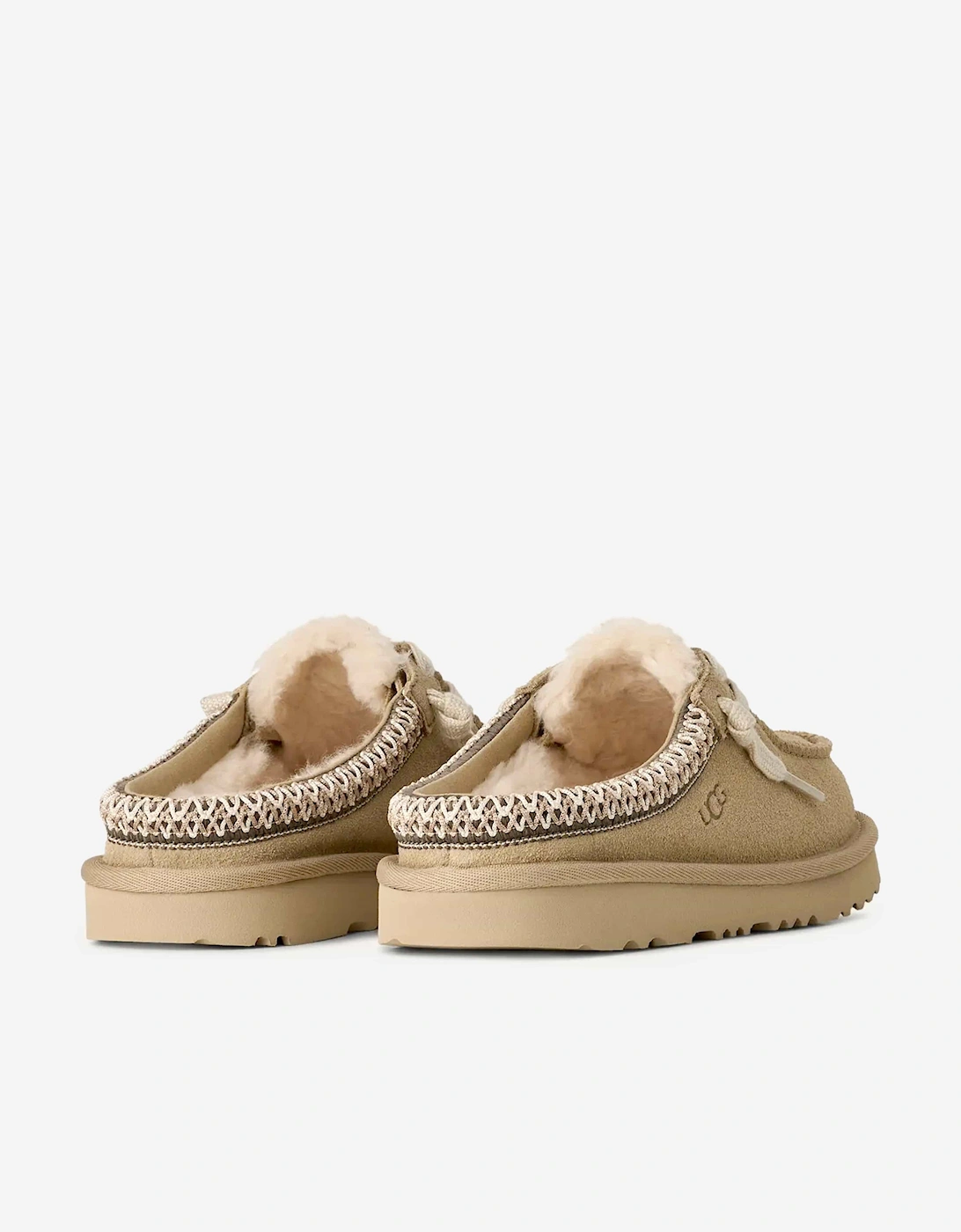 Kids Tasman Mules in Beige