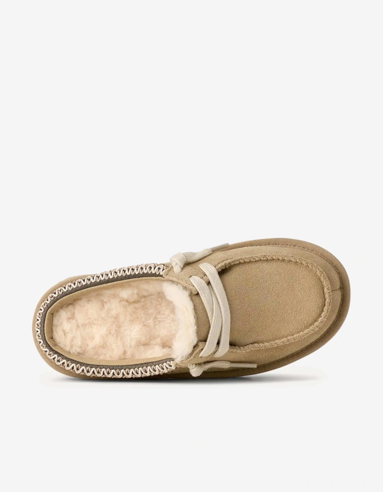 Kids Tasman Mules in Beige