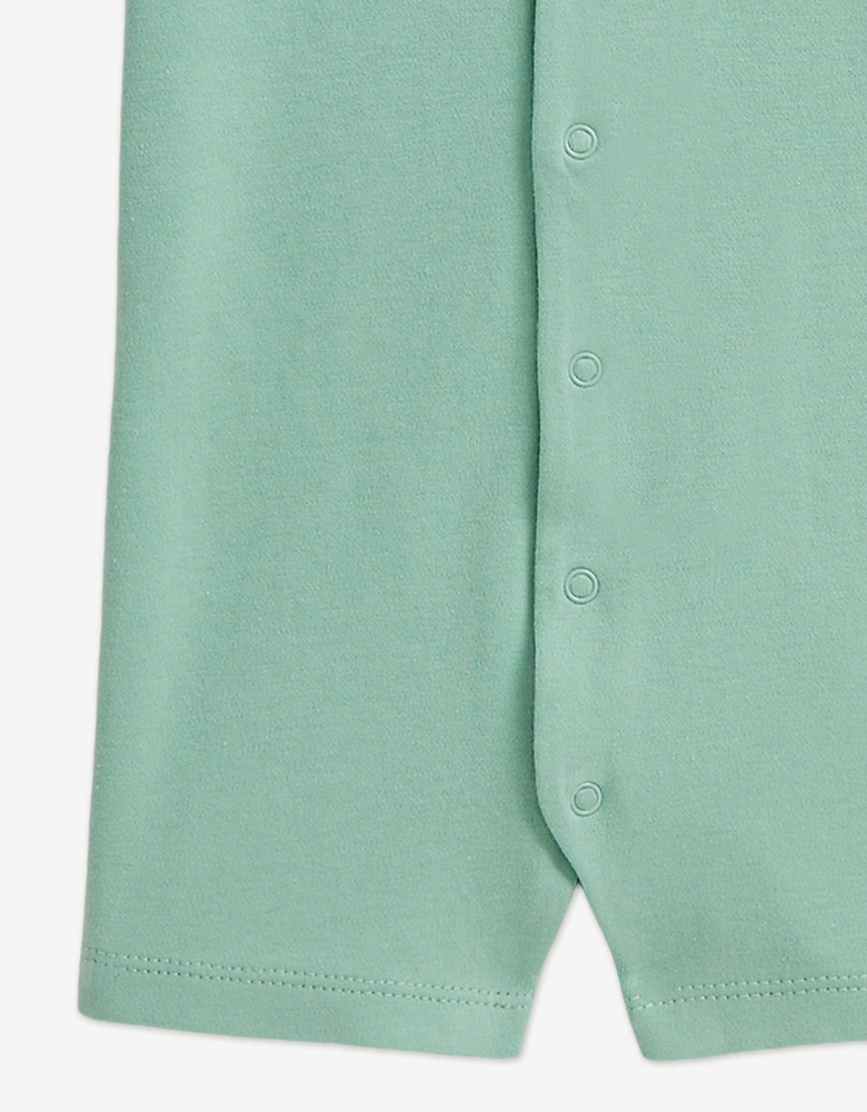 Baby Boys Polo Romper in Green