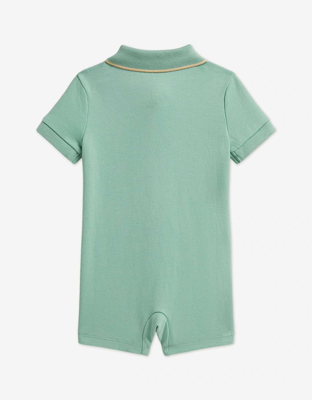 Baby Boys Polo Romper in Green