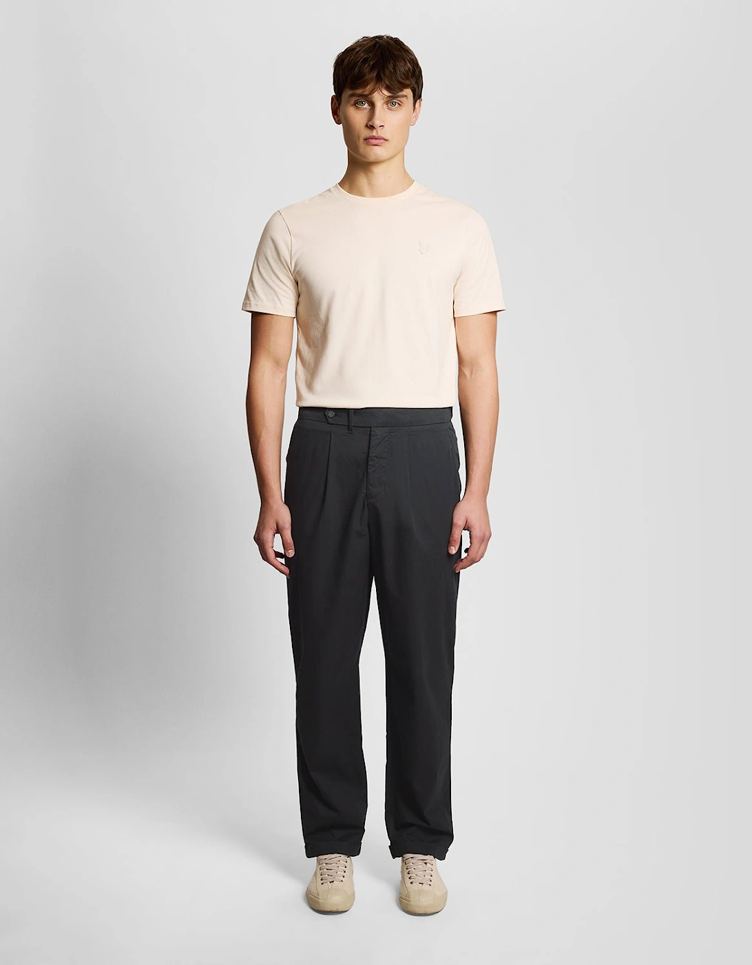 Lyle And Scott Men's Black Superfine Cotton Chinos