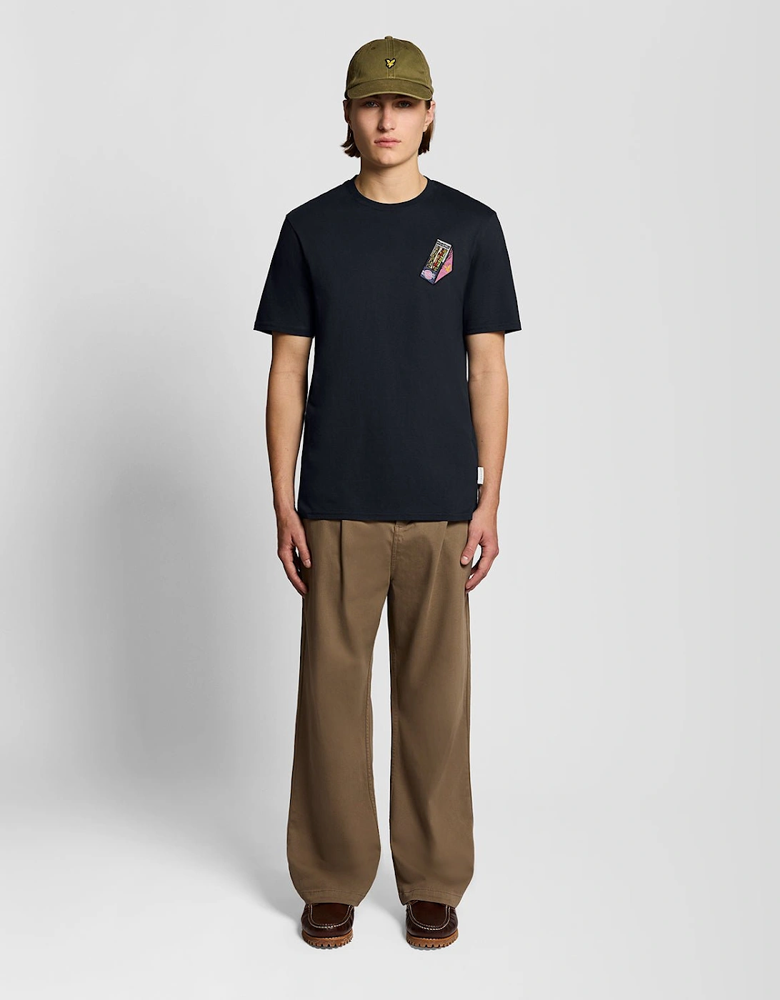 Embroidered Graphic Crew Neck T-Shirt