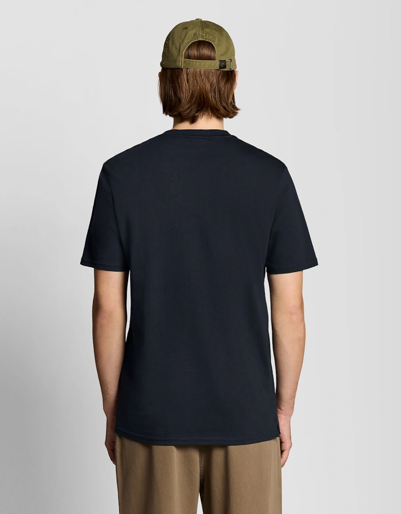 Embroidered Graphic Crew Neck T-Shirt