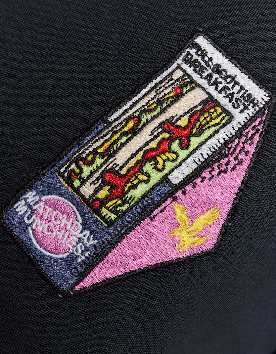 Embroidered Graphic Crew Neck T-Shirt