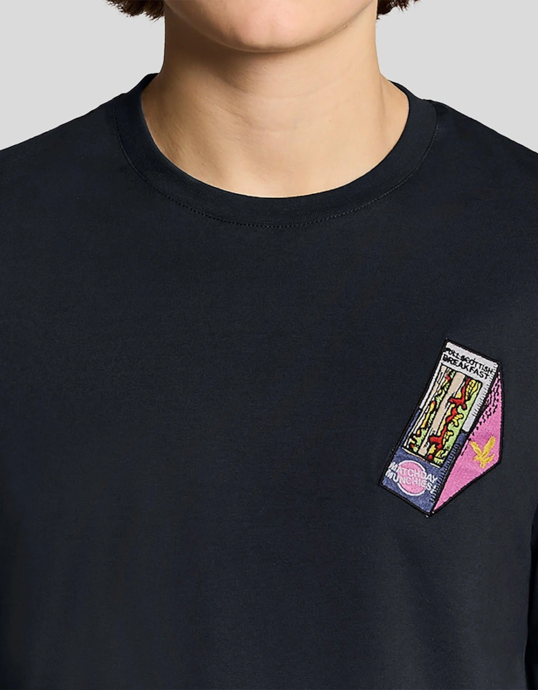 Embroidered Graphic Crew Neck T-Shirt