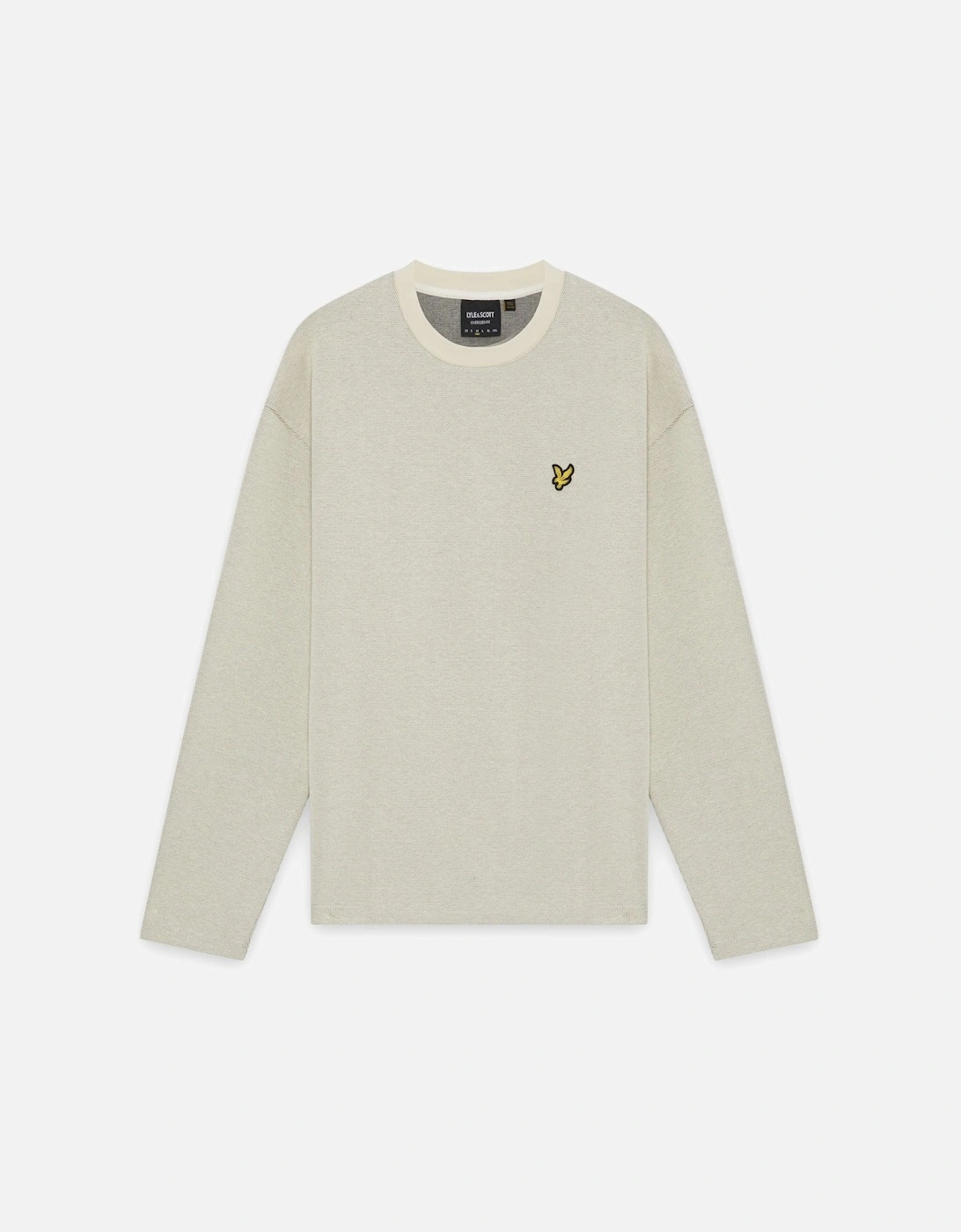 Raised Jacquard Crew Neck Sweatshirt