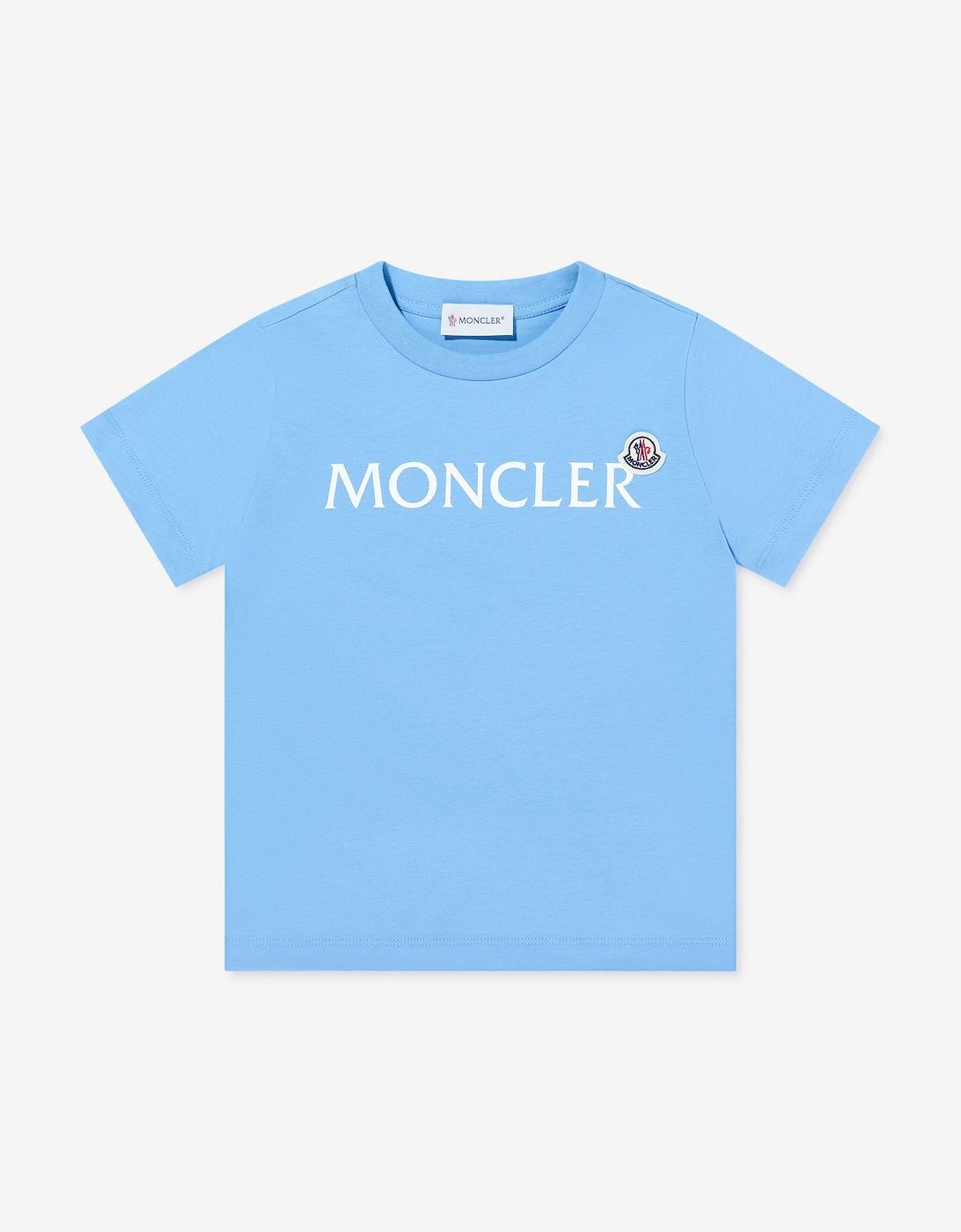 Enfant Boys Cotton Logo T-Shirt in Blue, 5 of 4