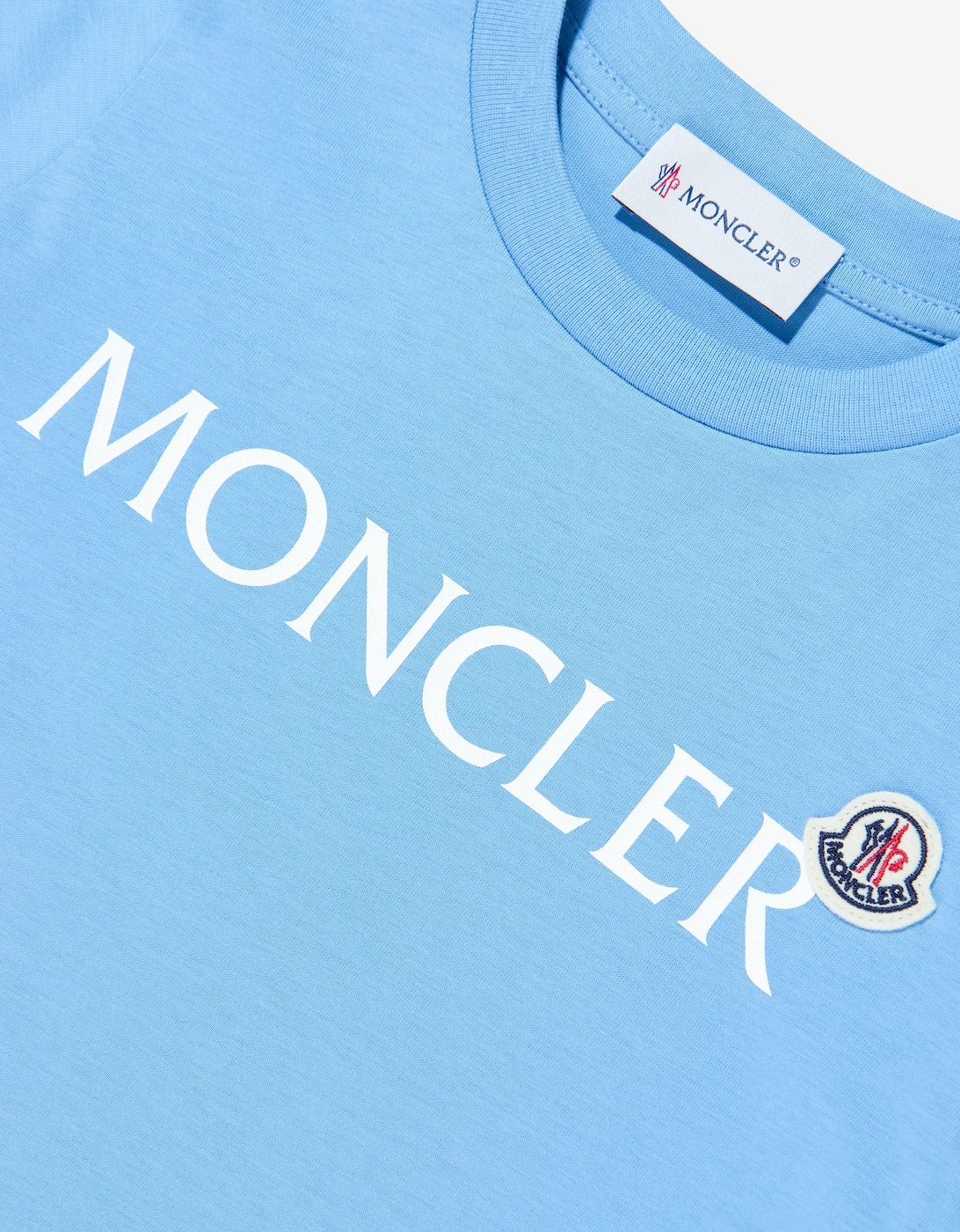 Enfant Boys Cotton Logo T-Shirt in Blue