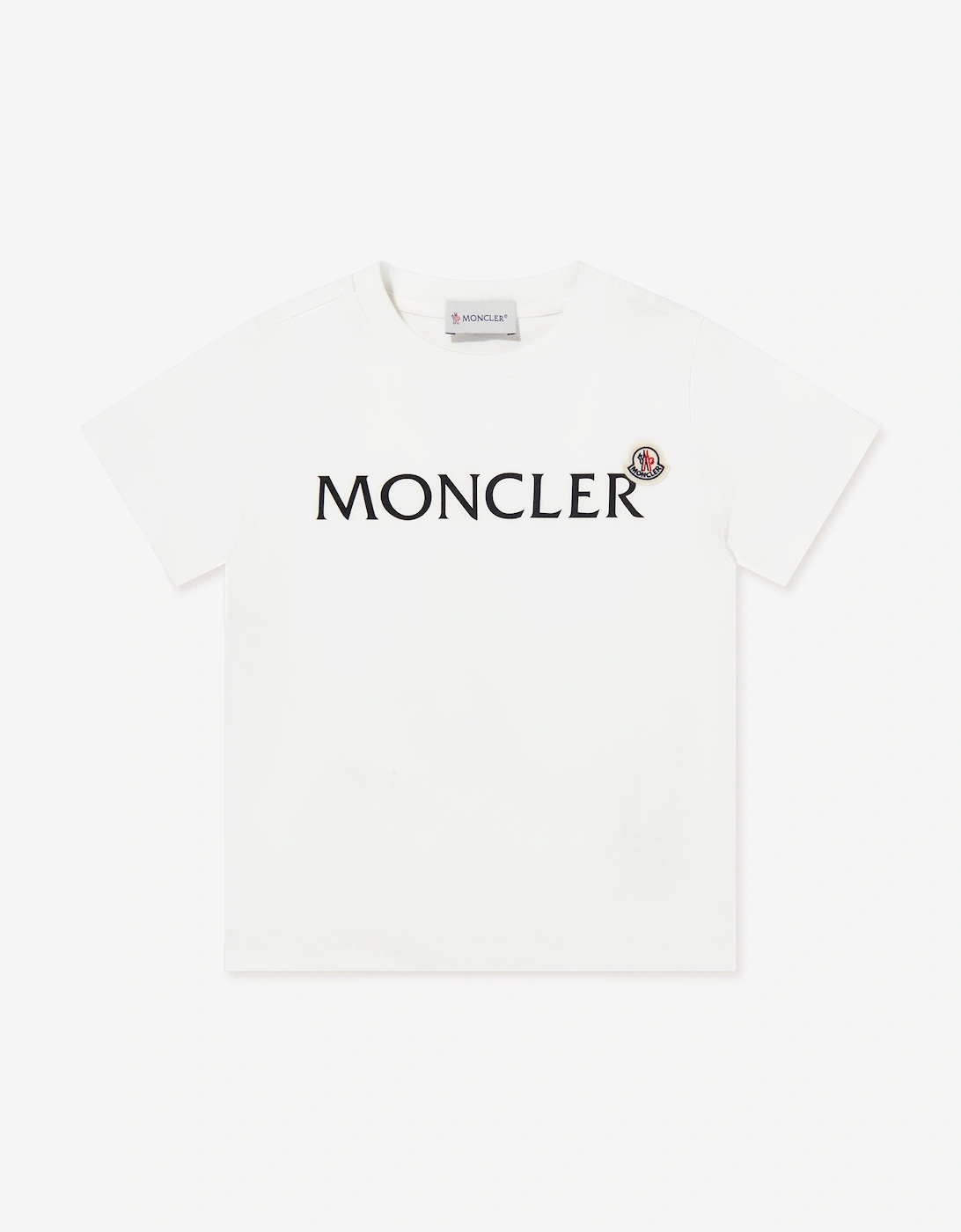 Enfant Boys Cotton Logo T-Shirt in Ivory, 5 of 4