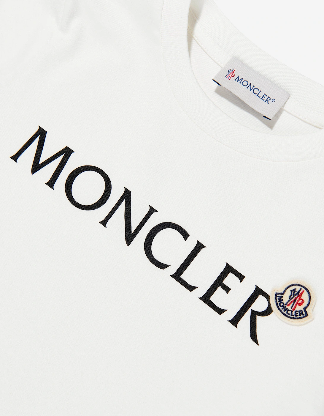 Enfant Boys Cotton Logo T-Shirt in Ivory