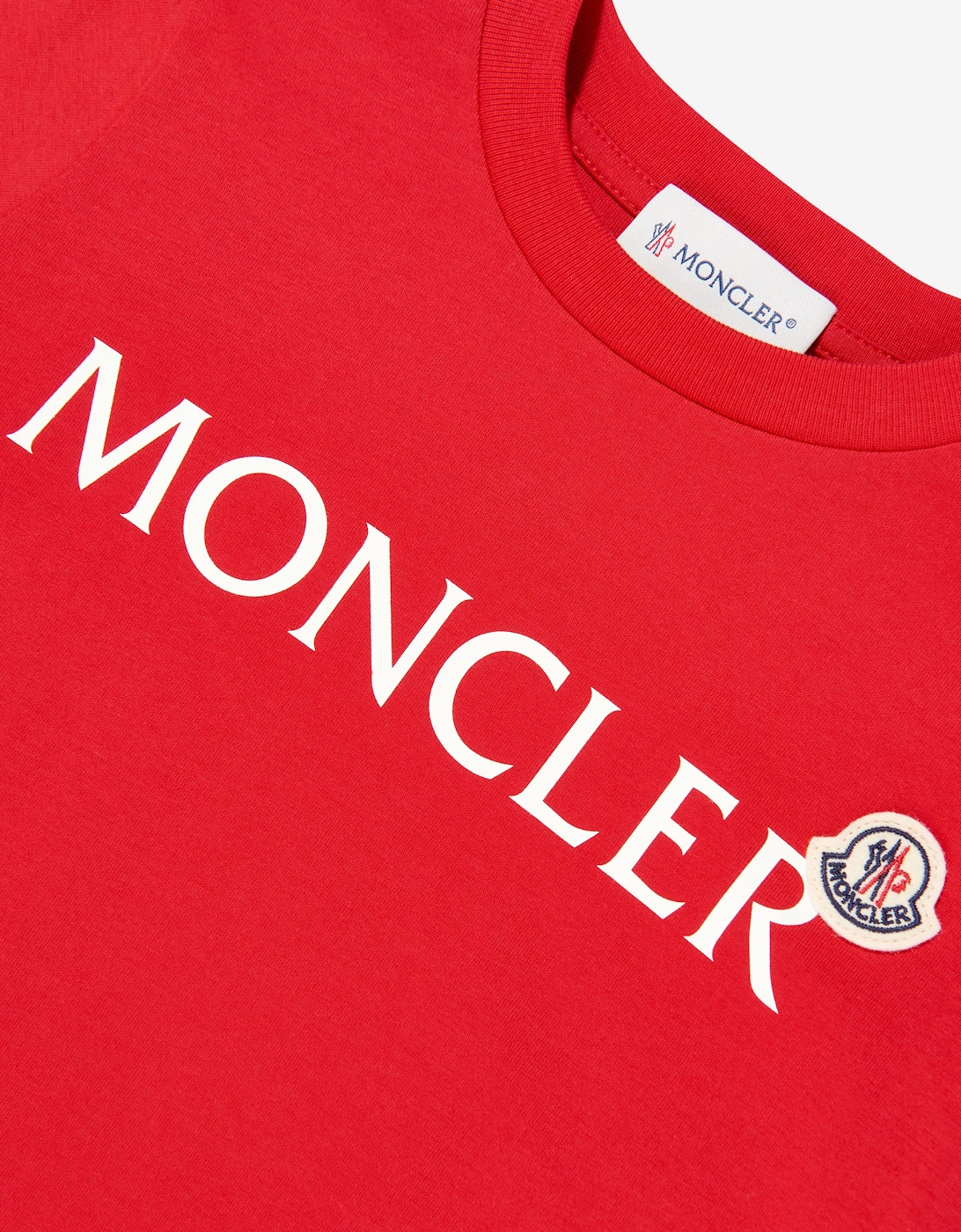 Enfant Boys Cotton Logo T-Shirt in Red