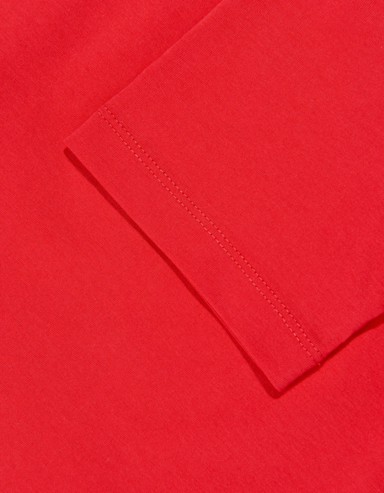 Enfant Boys Cotton Logo T-Shirt in Red