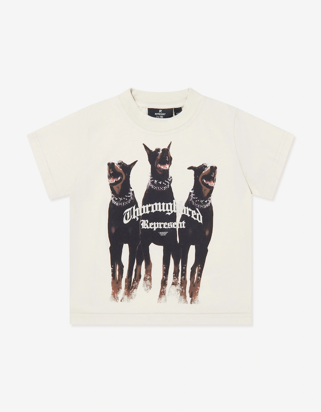 Represent Girls Multi Mini Thoroughbred T-Shirt  Ivory - Size 18-24 Months/12-18 Months/2 Years Kids