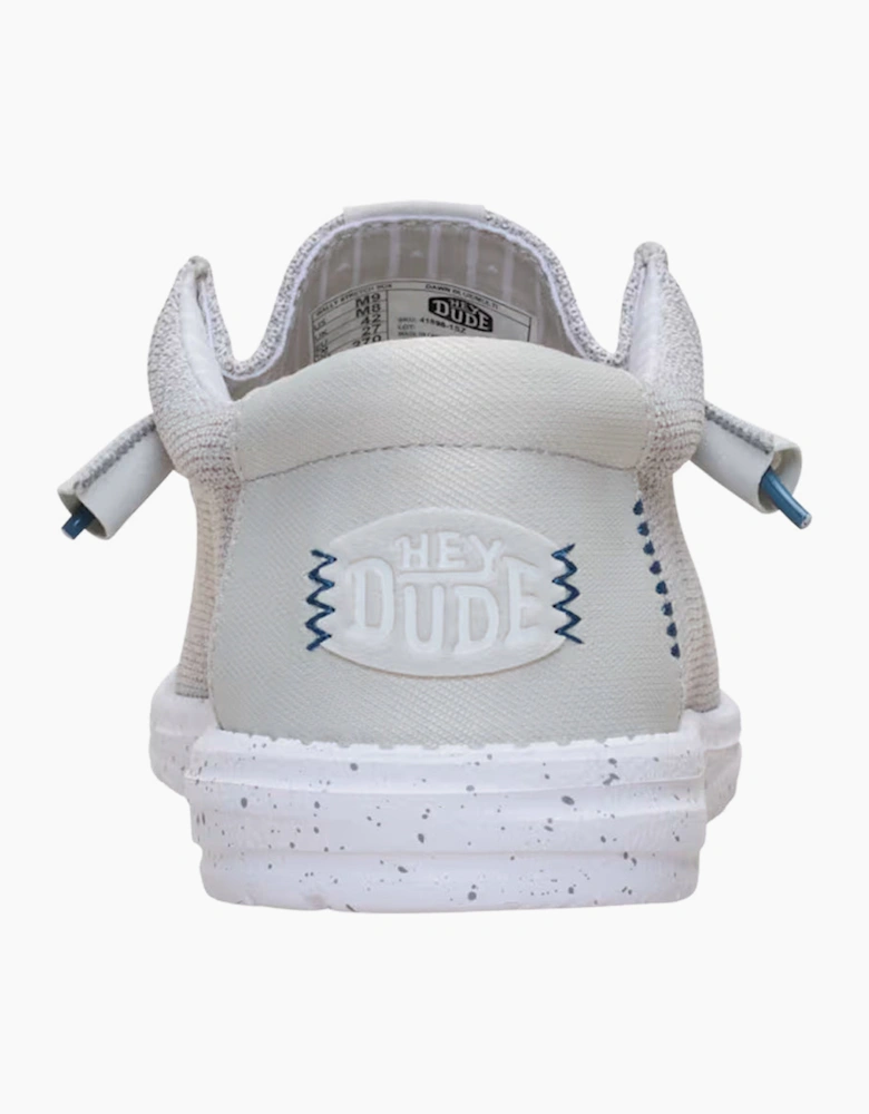 HeyDude Wally Stretch Sox Shoe Slip On Dawn Blue/Multi