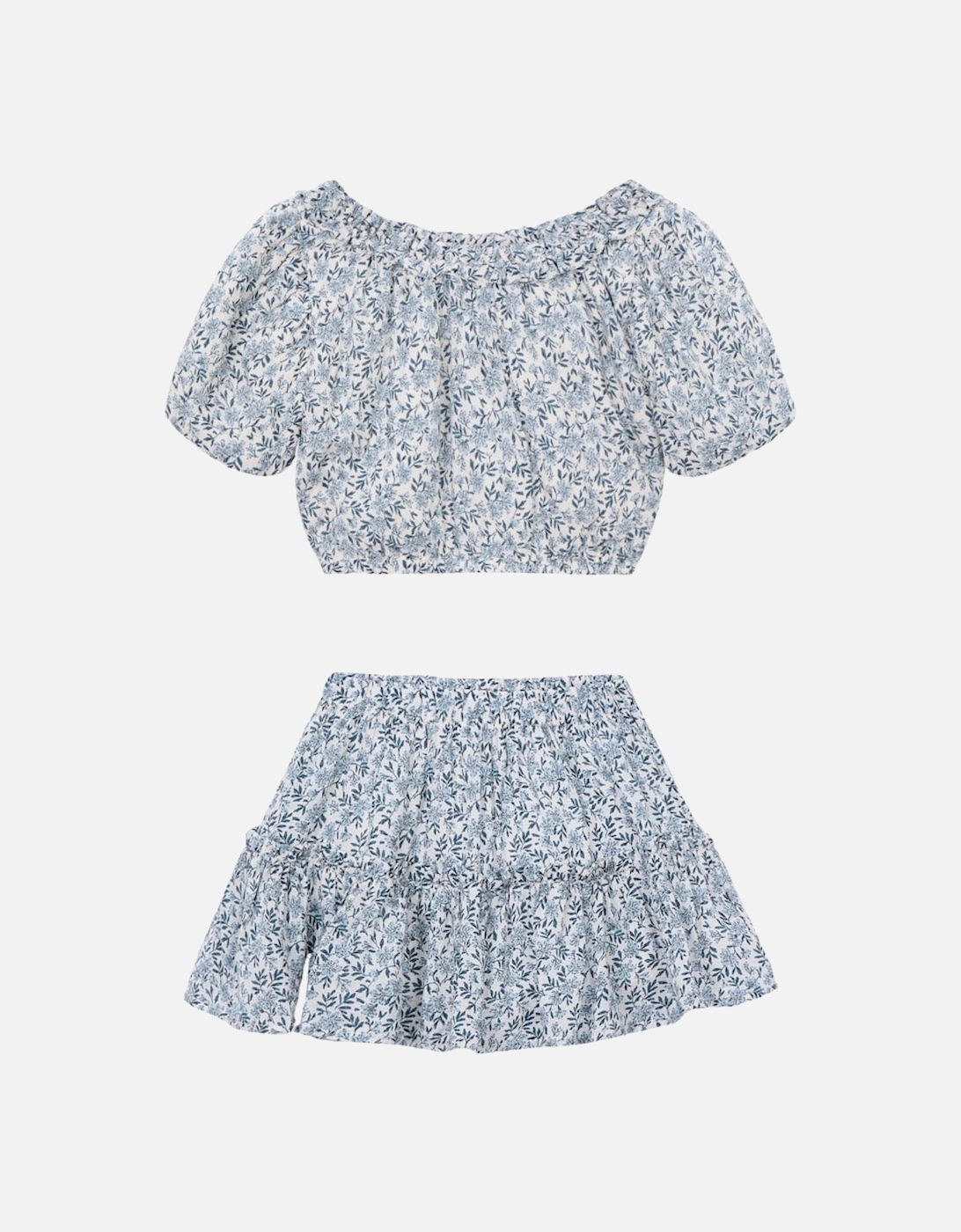 BLUE DOBBY SKIRT SET 3.026/3.903