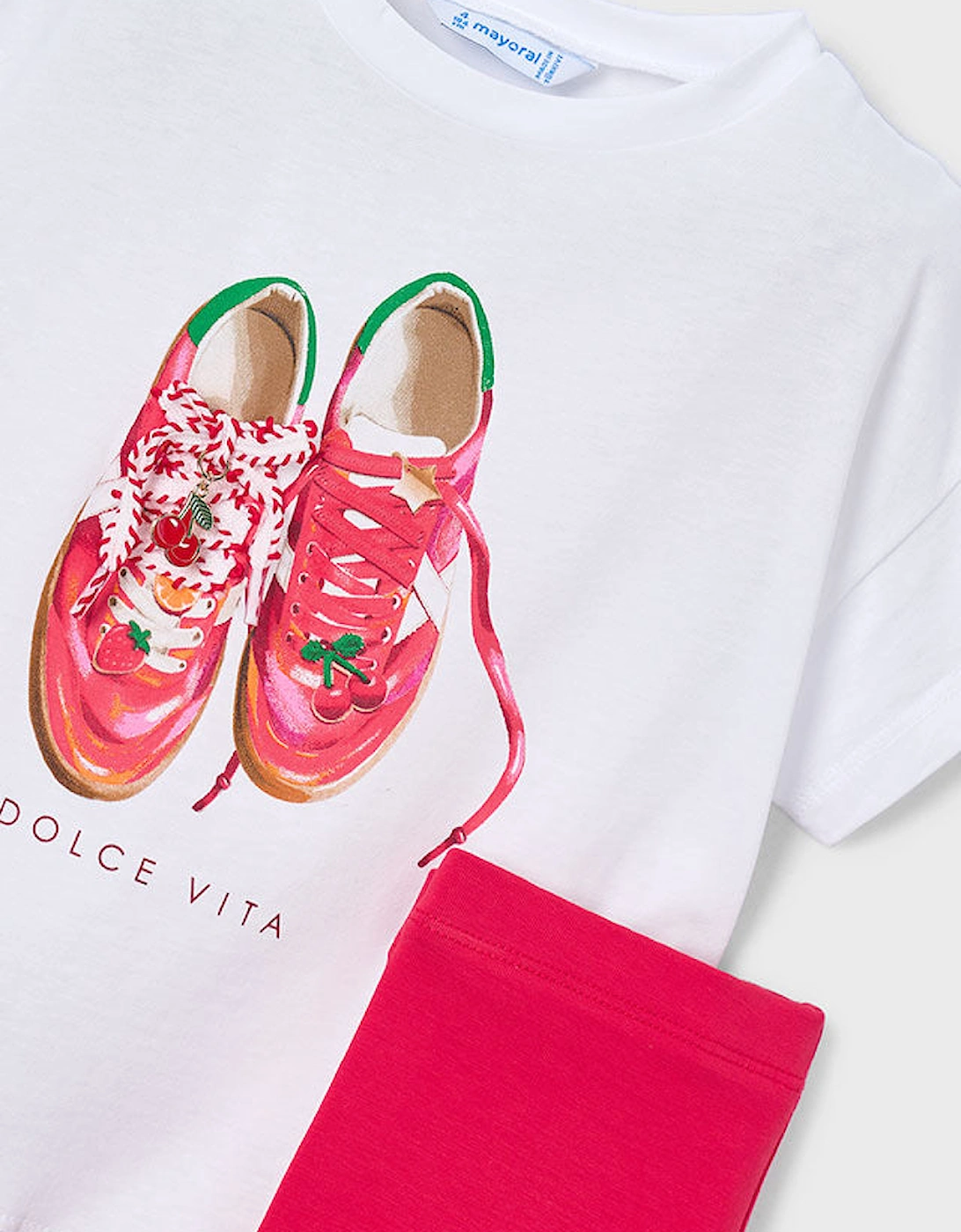 MAYORAL GIRL CYCLE SHORT & T SHIRT SET 3.731