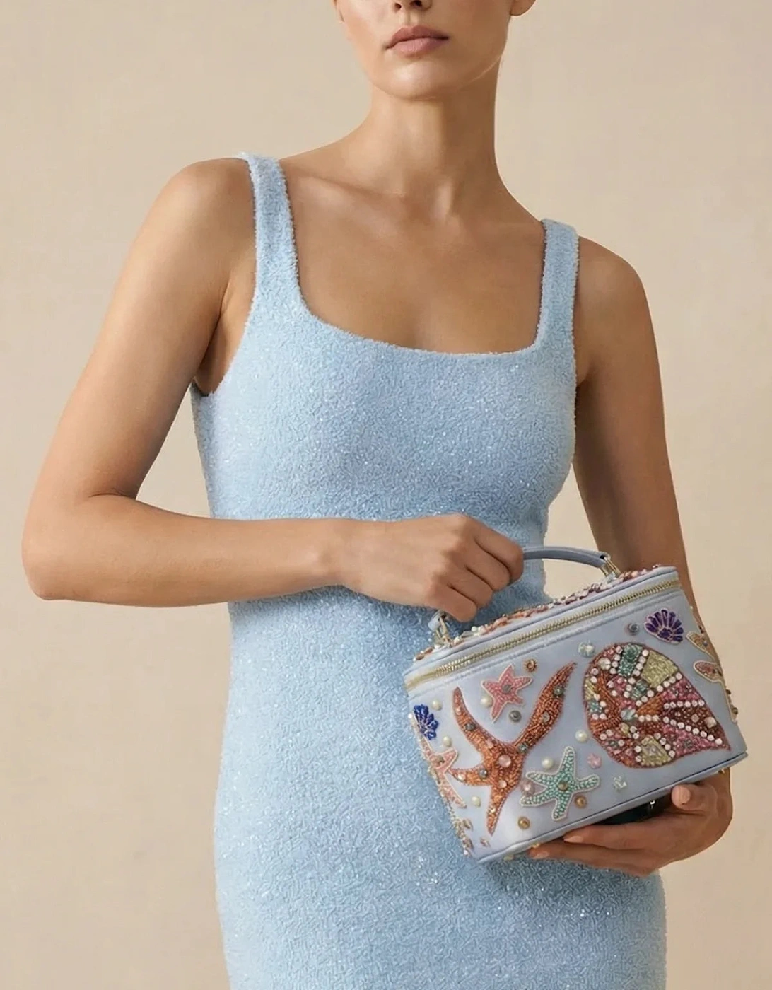 Selene Vanity Blue Box Bag