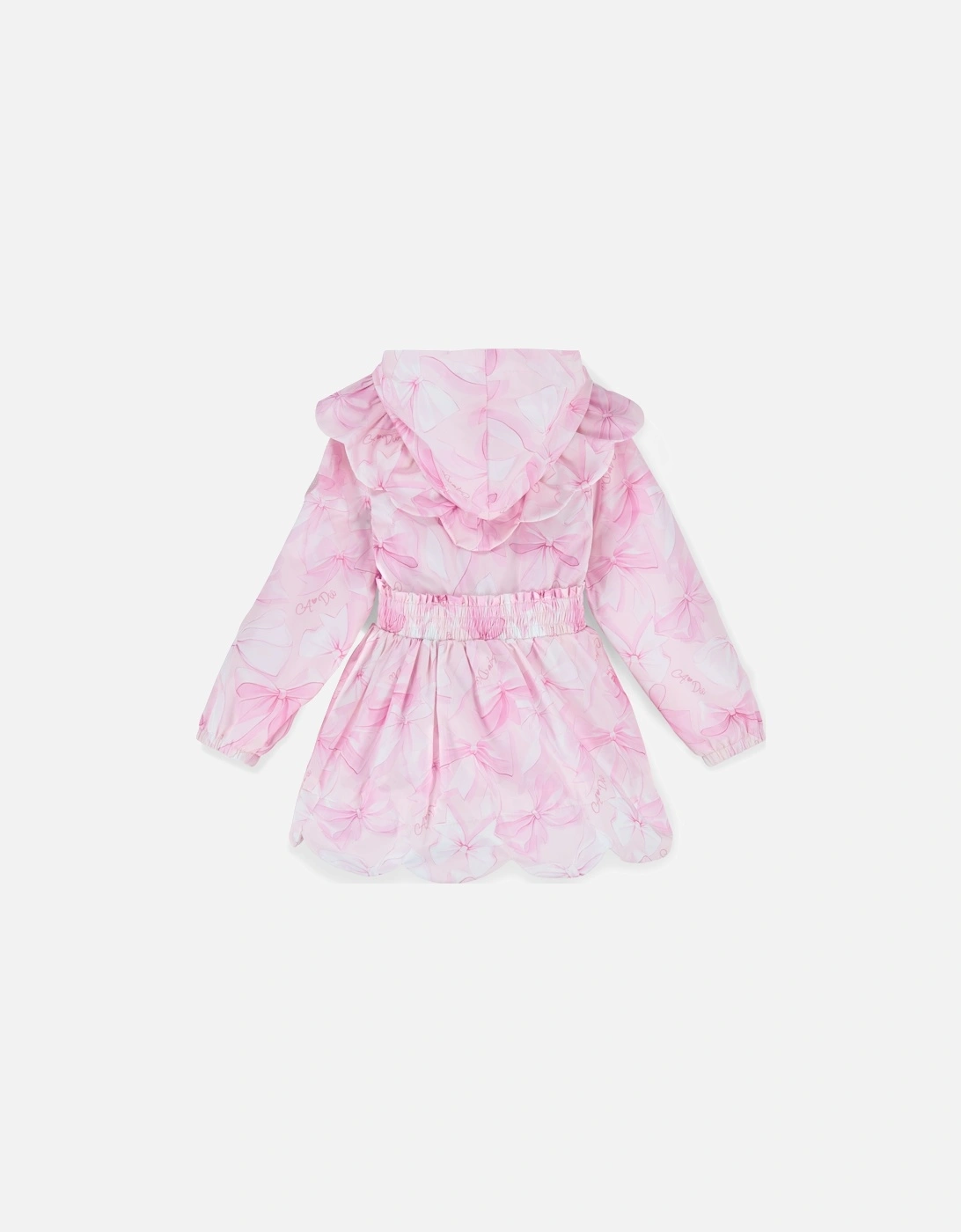 RIVER BOW PRINT PINK BLOSSOM HOODED JACKET S261201