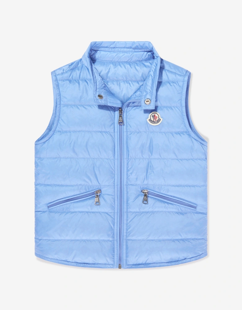 Enfant Boys Down Padded Gui Gilet in Blue