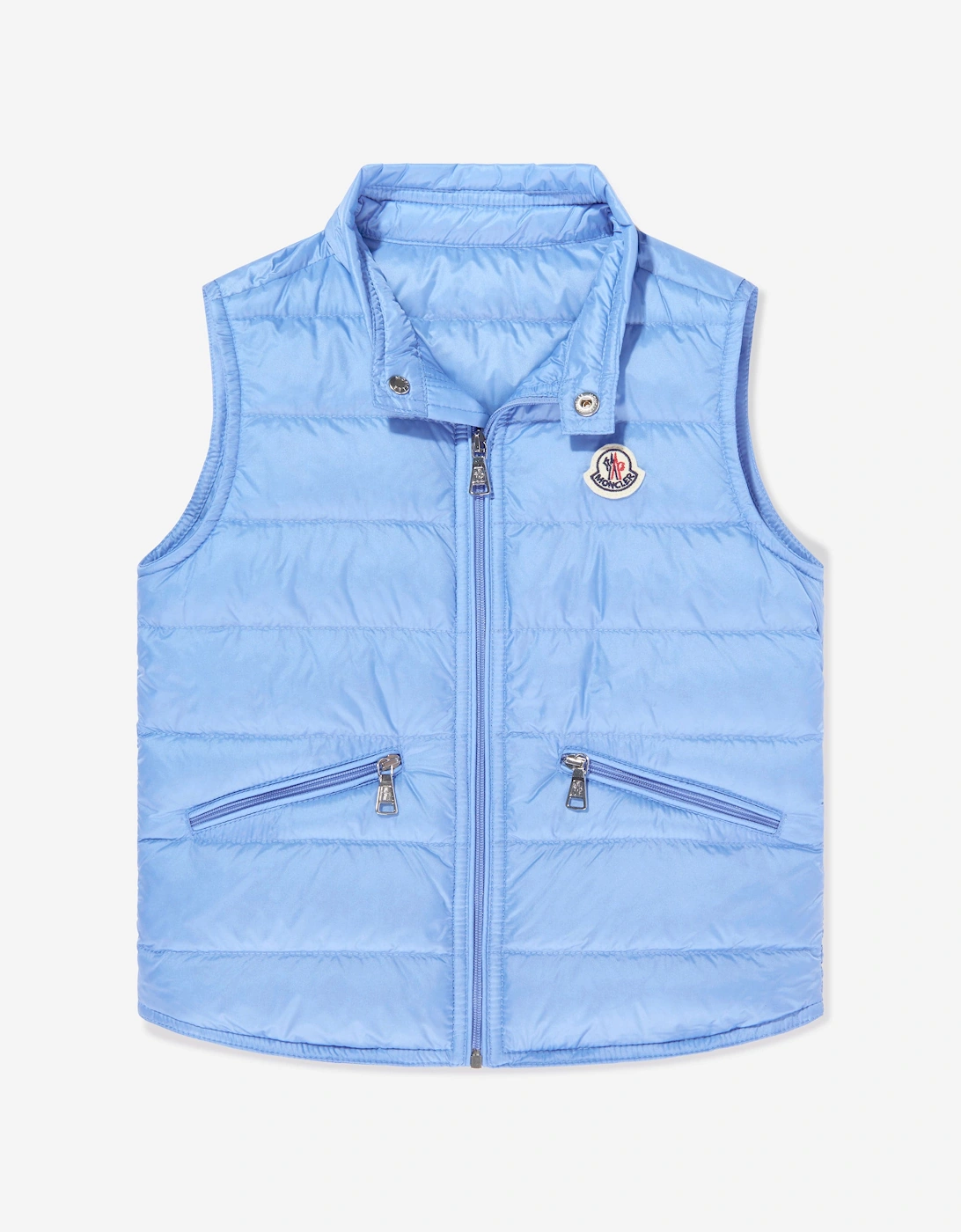Enfant Boys Down Padded Gui Gilet in Blue, 5 of 4