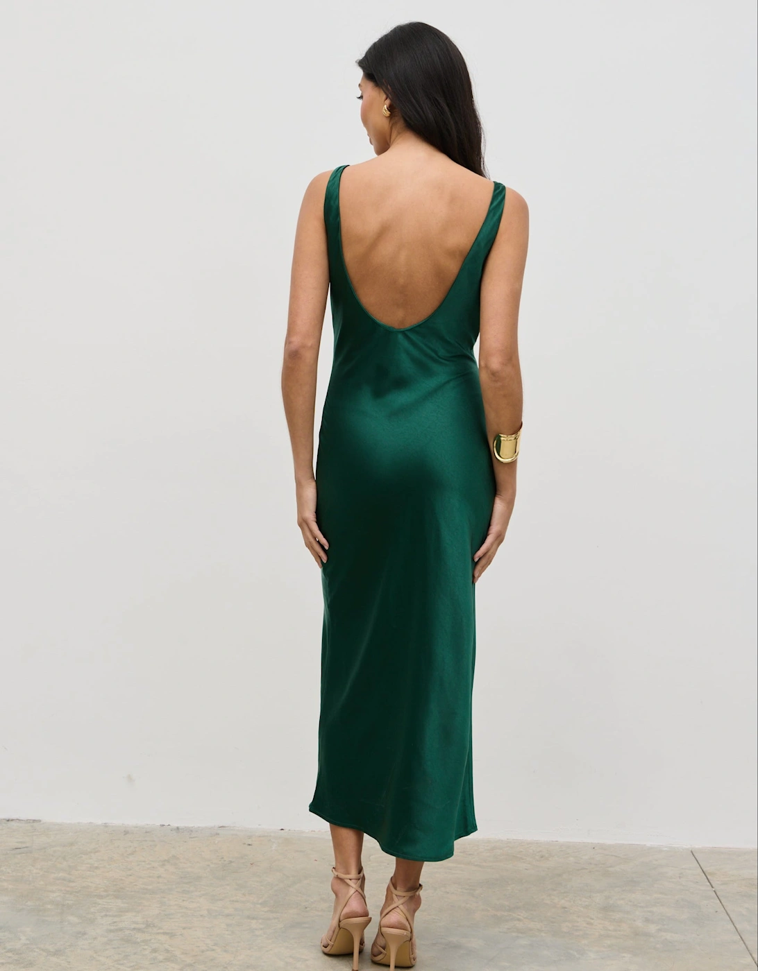 Piper Midi Dress - Emerald Green