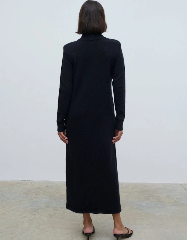 Marleigh Midaxi Knit Dress - Black