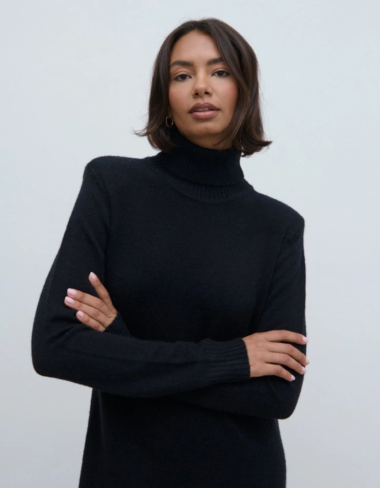 Marleigh Midaxi Knit Dress - Black