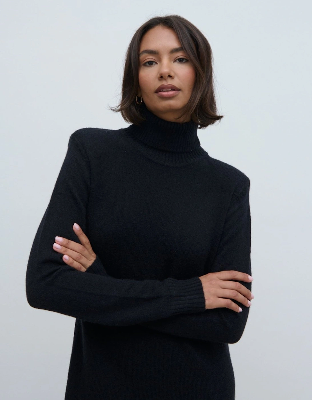 Marleigh Midaxi Knit Dress - Black