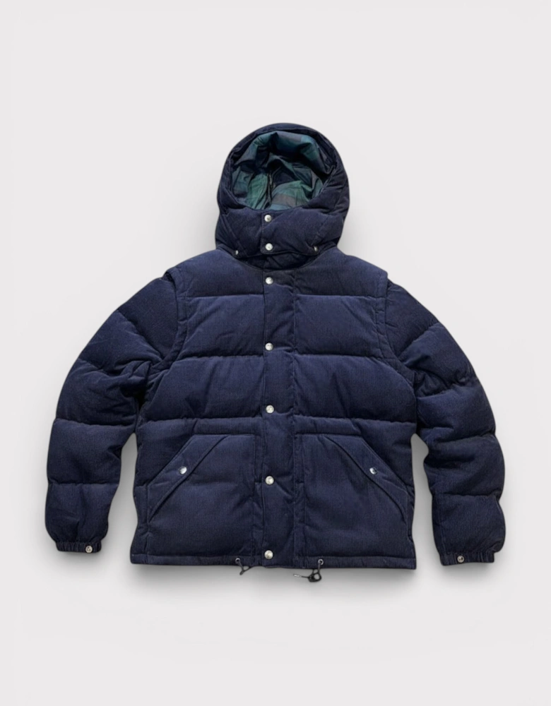 Polo Blue Corduroy 2-in-1 Jacket & Gilet – Tartan Lined