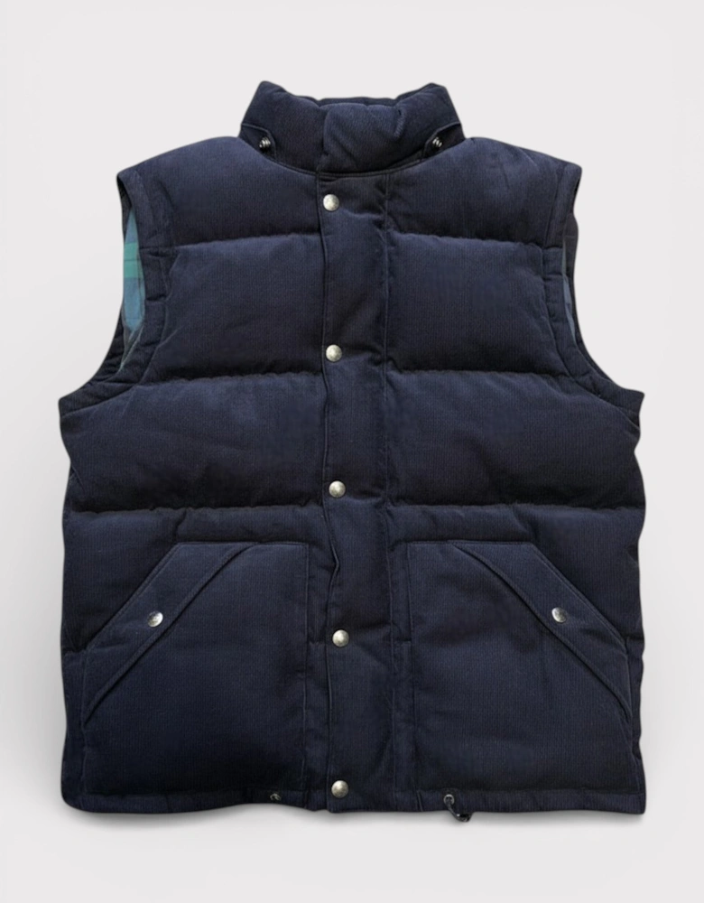Polo Blue Corduroy 2-in-1 Jacket & Gilet – Tartan Lined