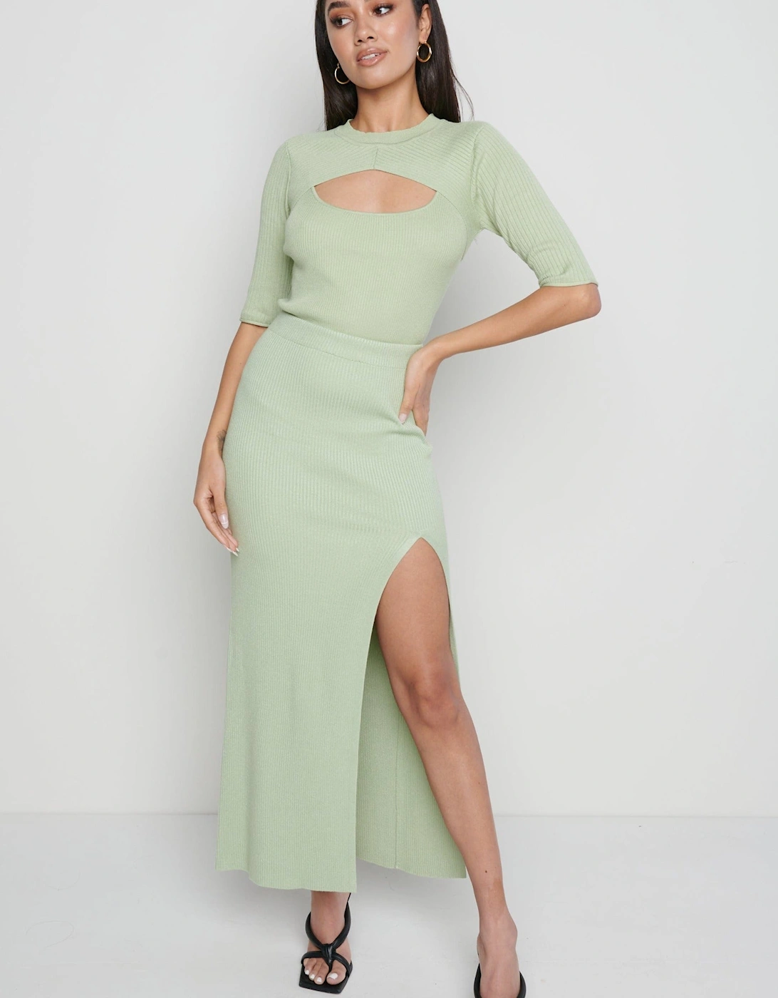 Serena Knit Skirt - Mint