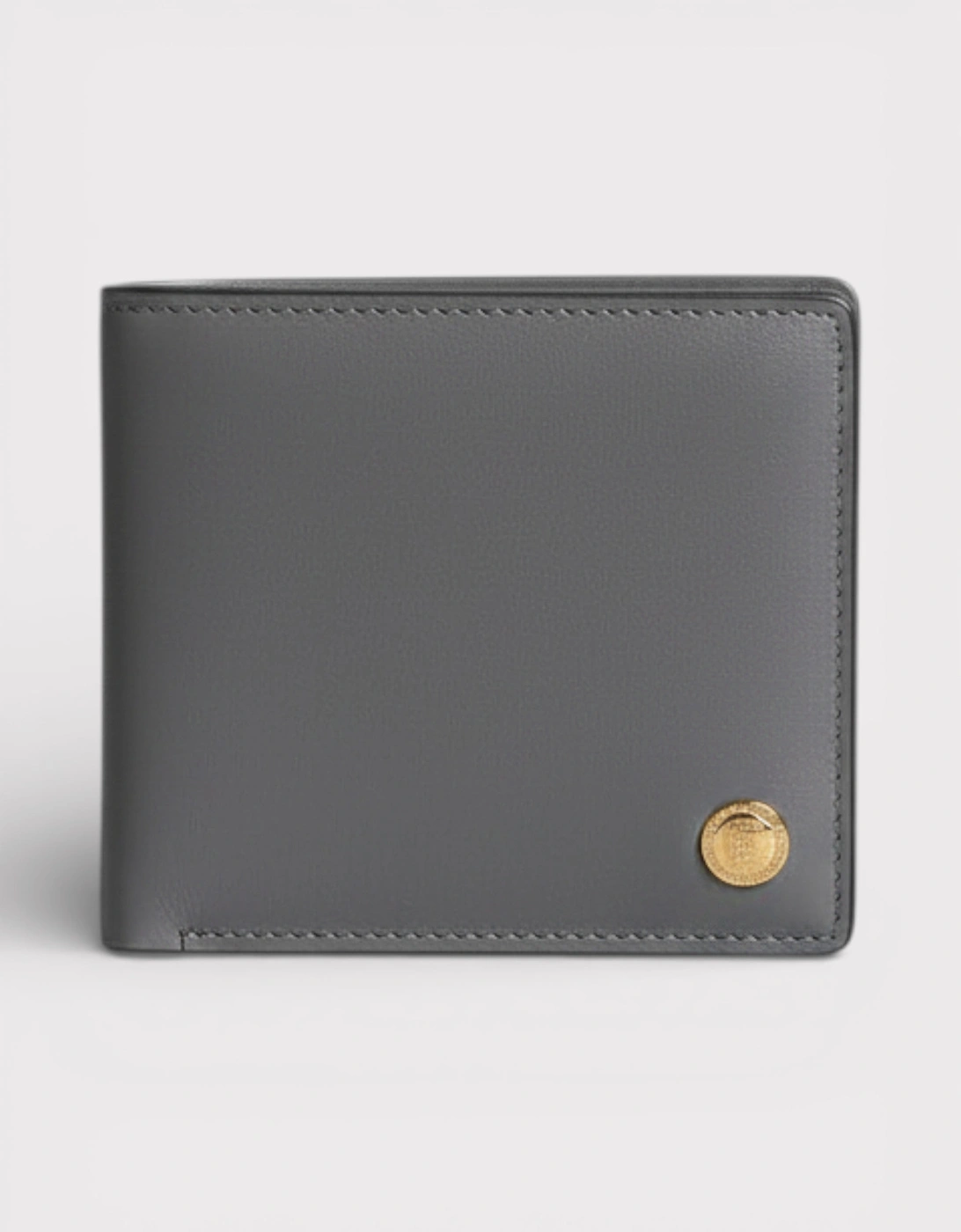 Versace Versace Men's Medusa Bifold Wallet Grey - Black
