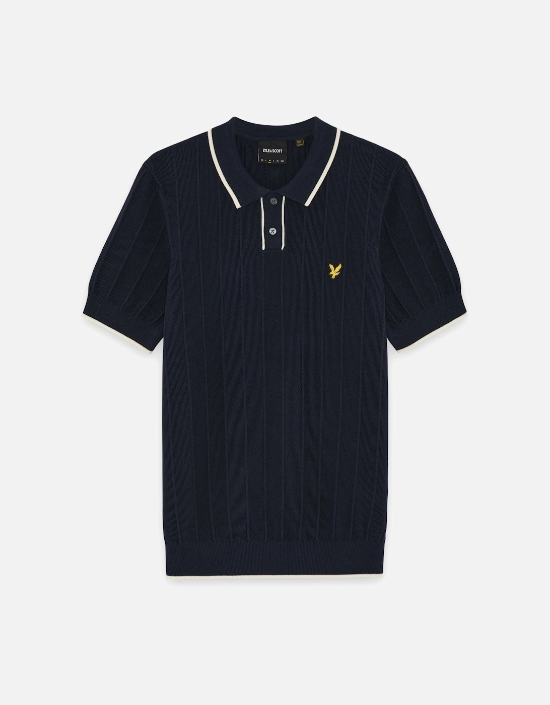 Tipped Pique Knitted Polo Shirt