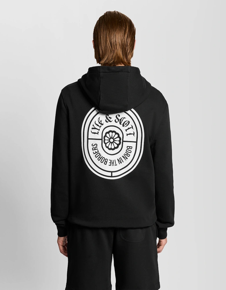 Graphic Badge Cotton Hoodie