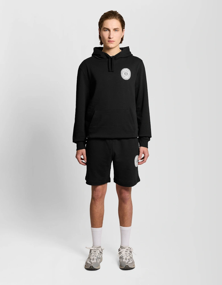 Graphic Badge Cotton Hoodie