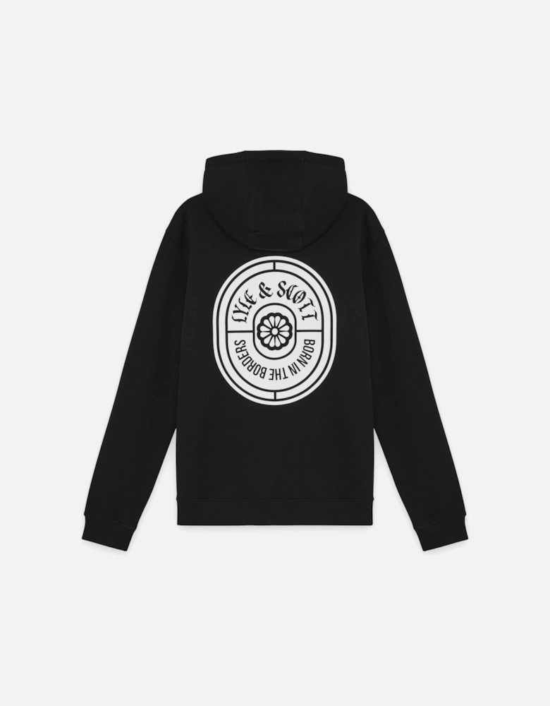 Graphic Badge Cotton Hoodie