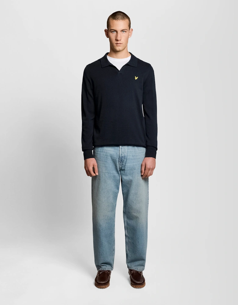Cotton Polo-Collar Jumper