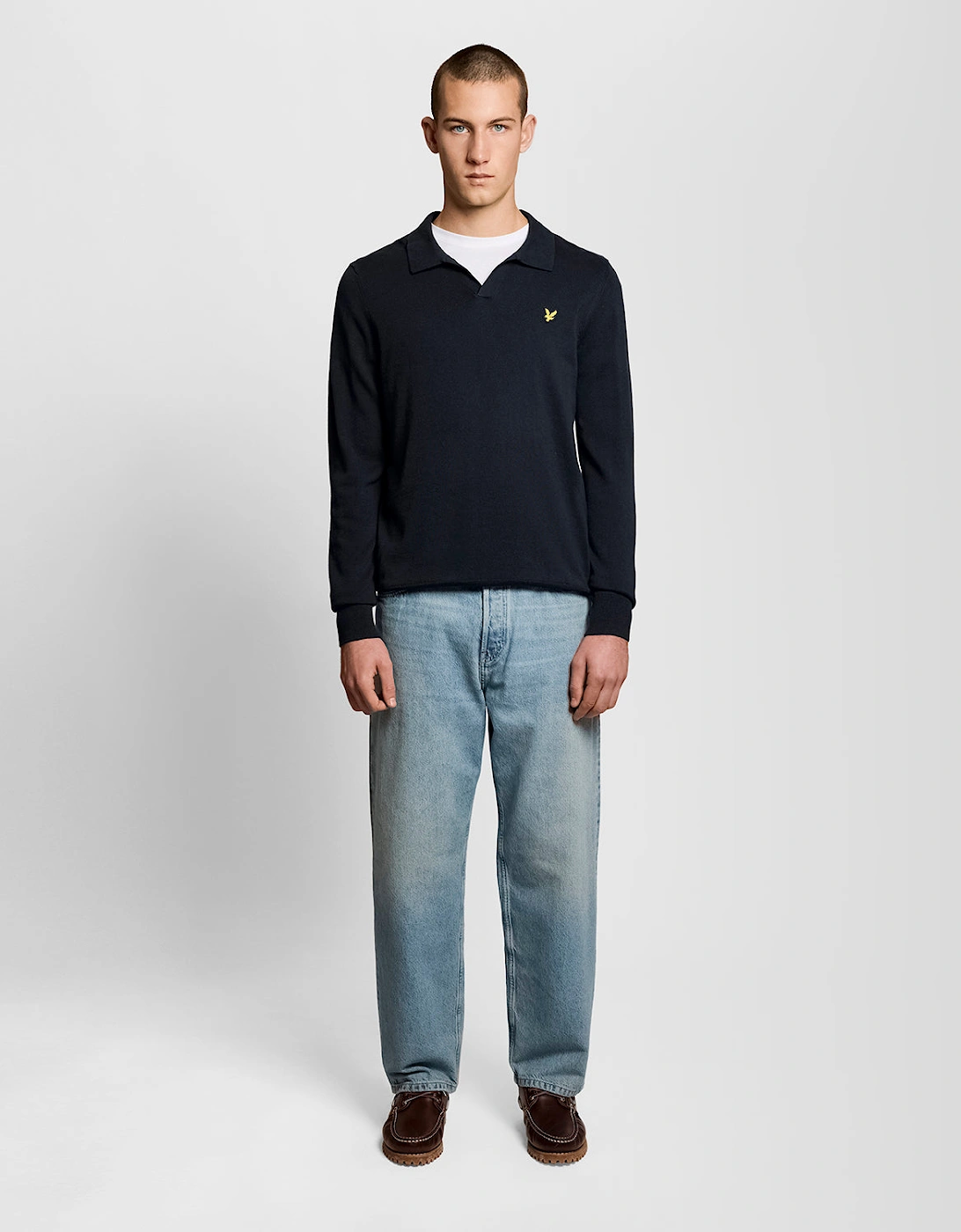 Cotton Polo-Collar Jumper