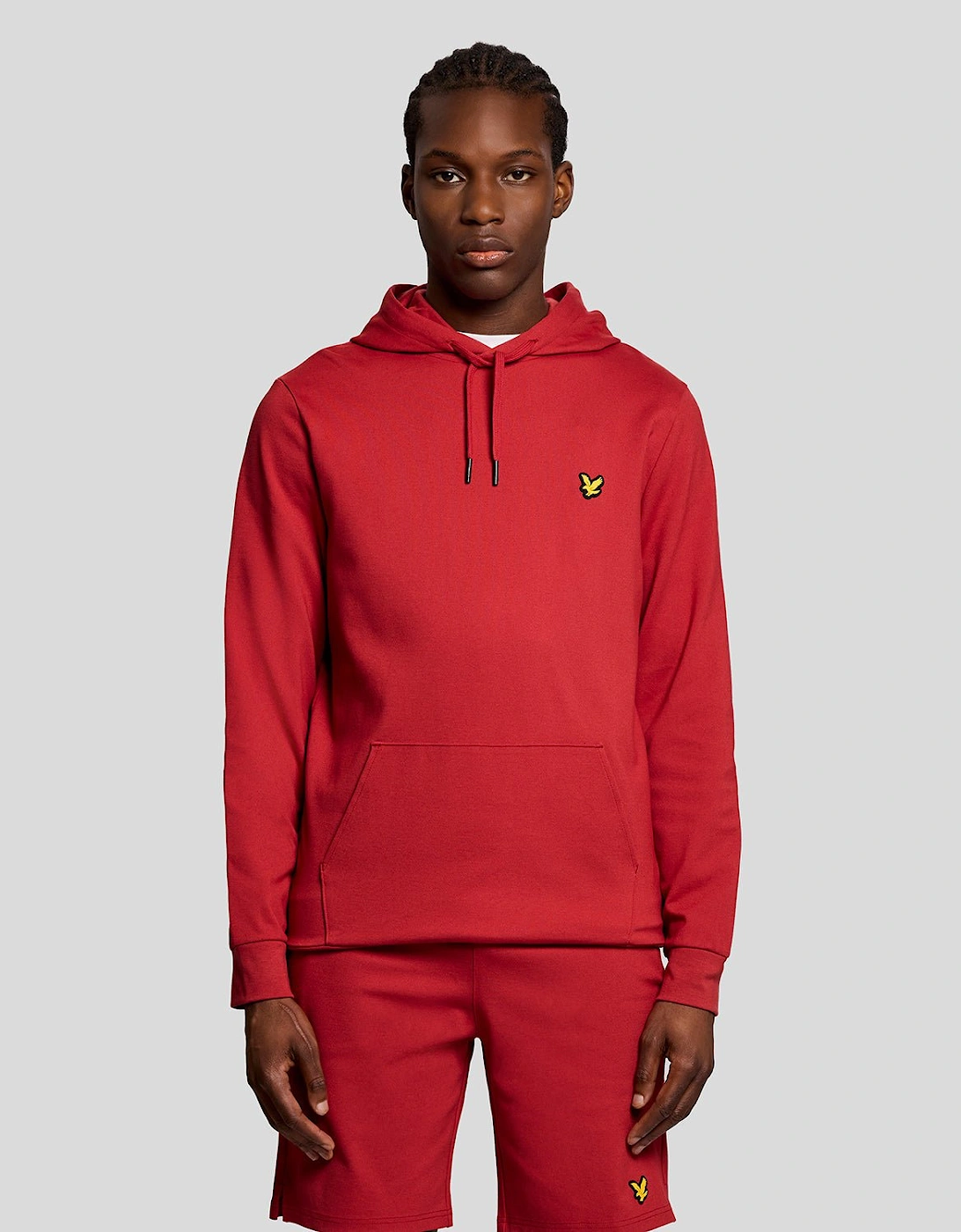 Lyle And Scott Men's Red Sports Lightweight Hoodie  42 Xl