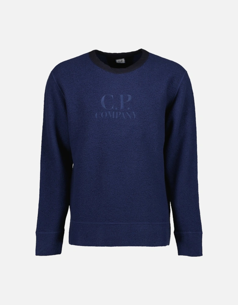 Wool Polar Fleece Logo Sweat