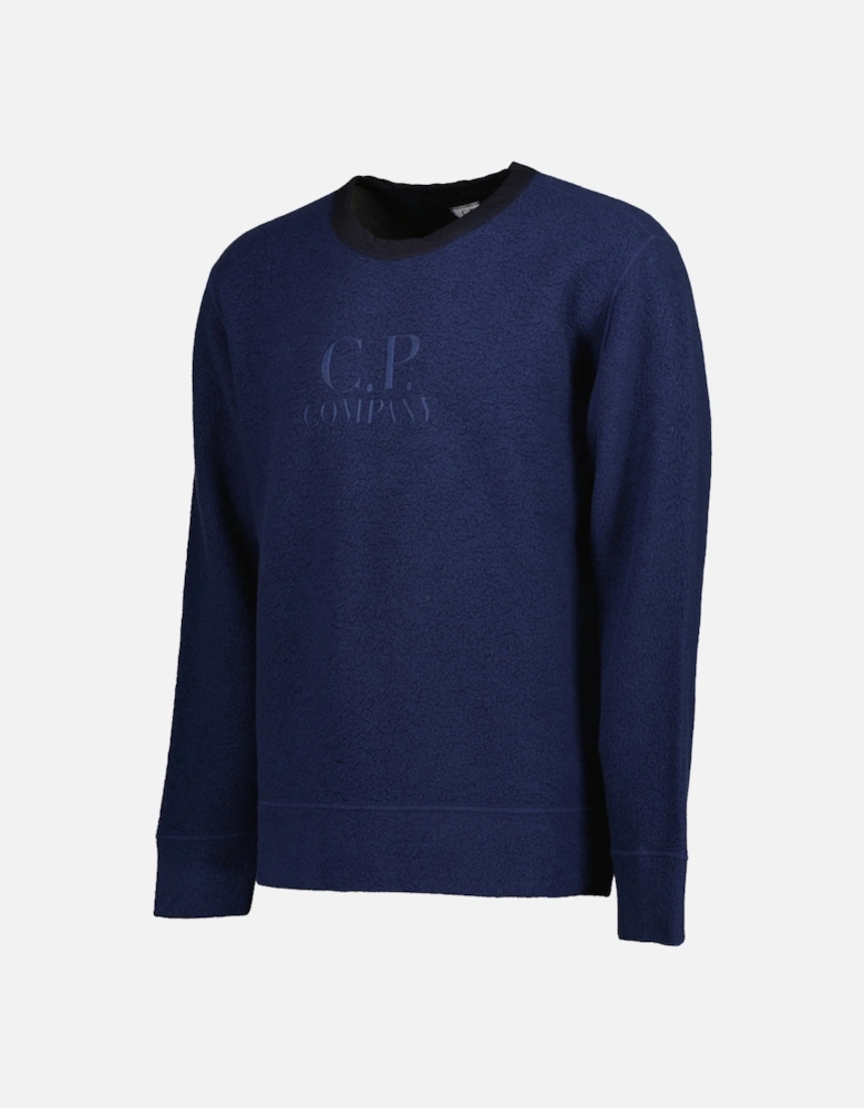 Wool Polar Fleece Logo Sweat