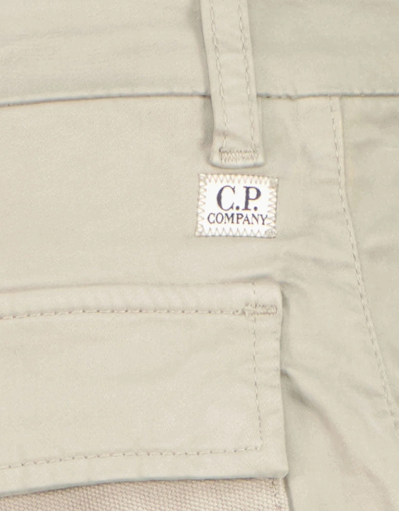 Stretch Satin Lens Cargo Pants