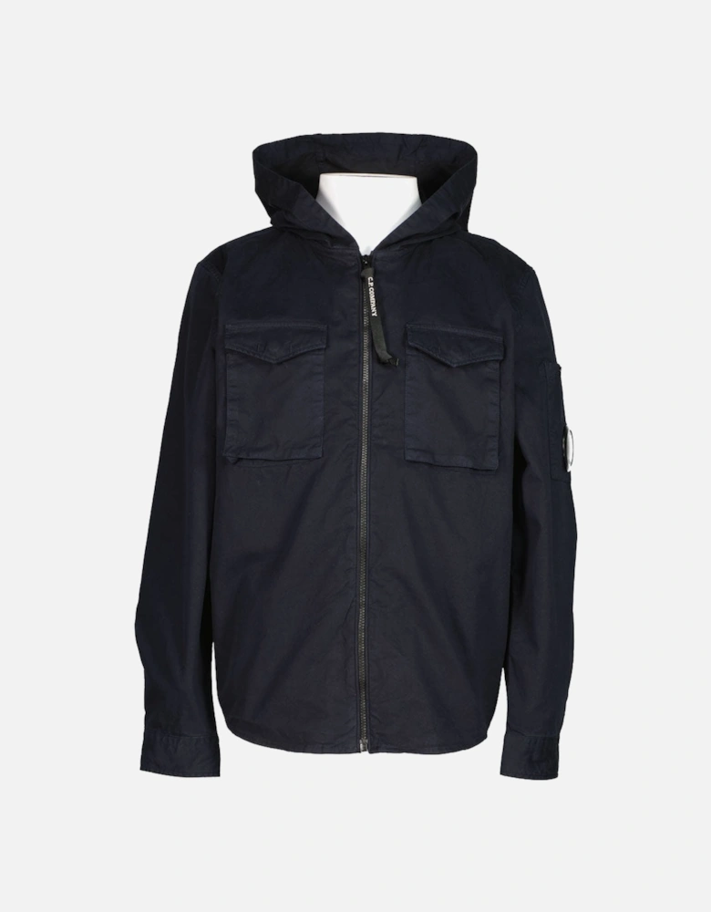 C.P. Junior Hooded Gabardine Lens Overshirt