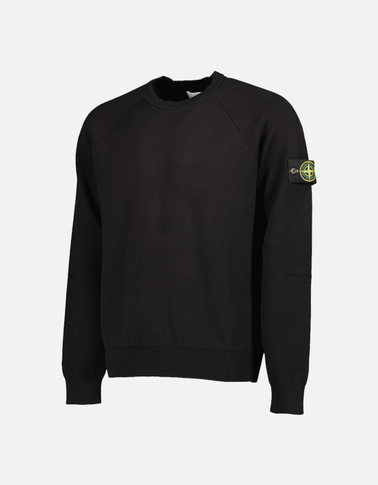 Cotton Crewneck Knitted Sweatshirt