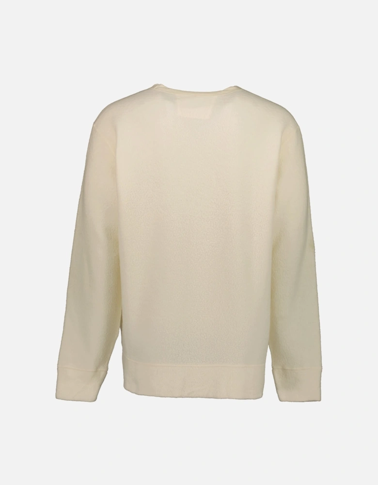 Wool Polar Fleece Logo Sweat