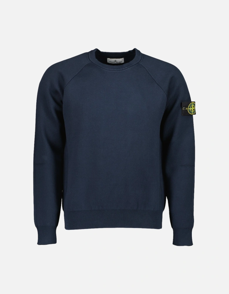 Cotton Crewneck Knitted Sweatshirt